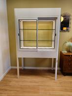 Vintage Vitrinekast Dokterskast Medicijnkast Kast Vitrine B, Ophalen, 50 tot 100 cm, Glas, Nvt