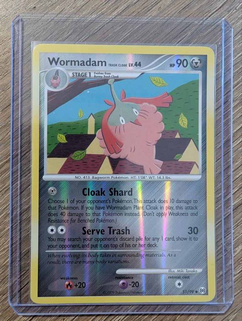 Wormadam uit Platinum Arceus 51/99 Reversed Foil, Ophalen of Verzenden, Zo goed als nieuw, Losse kaart, Foil