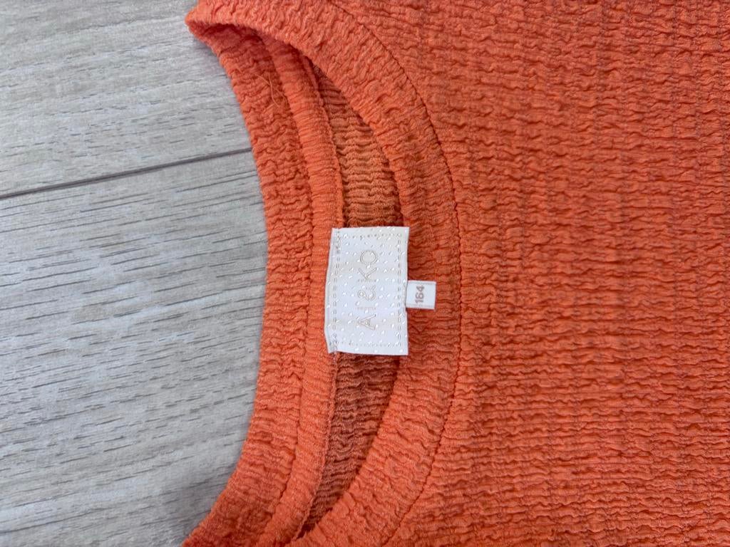 Oranje Ai&ko shirt maat 164, Ophalen of Verzenden, Gebruikt, Meisje, Shirt of Longsleeve