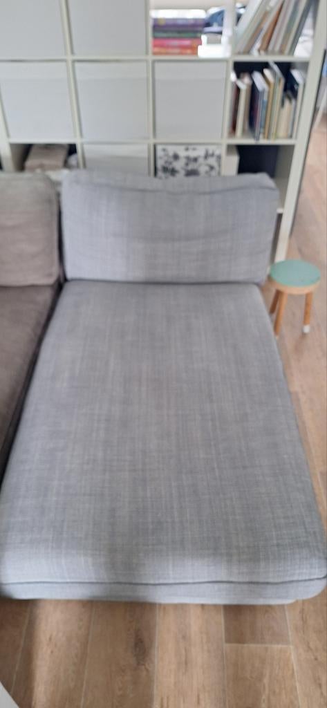 Kivik Chaisse longue loungebank - Grijs stoffen, Huis en Inrichting, Banken | Sofa's en Chaises Longues, Ophalen, Modern, Comfortabel