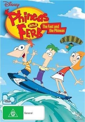 DVD Phineas & Ferb - The Fast And The Phineas, Cd's en Dvd's, Avontuur, Alle leeftijden, Ophalen of Verzenden, Zo goed als nieuw