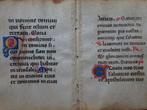 miniatuur Getijdenboek manuscript perkament 5 Italie 1400, Antiek en Kunst, Antiek | Boeken en Bijbels, Ophalen of Verzenden