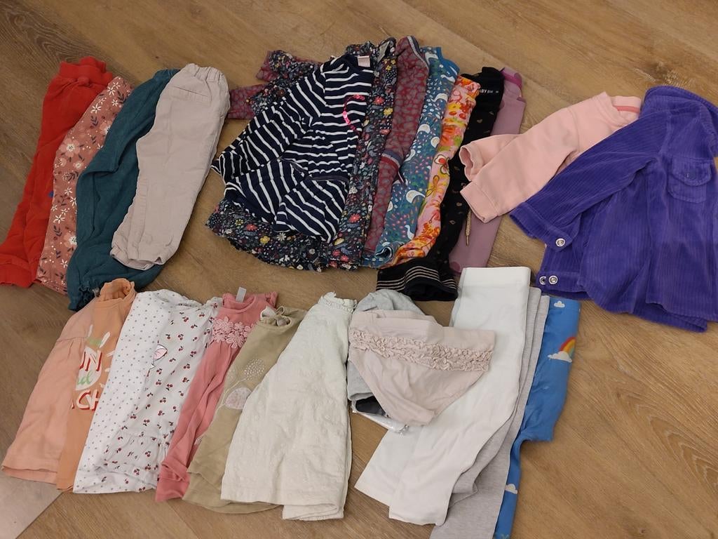 Kledingpakket maat 86  meisje., Ophalen of Verzenden, Gebruikt, Maat 86
