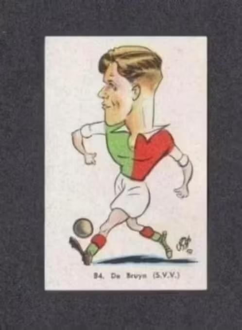 Voetbalplaatje SVV Schiedam De Bruyn 1950., Verzamelen, Ophalen of Verzenden, Zo goed als nieuw