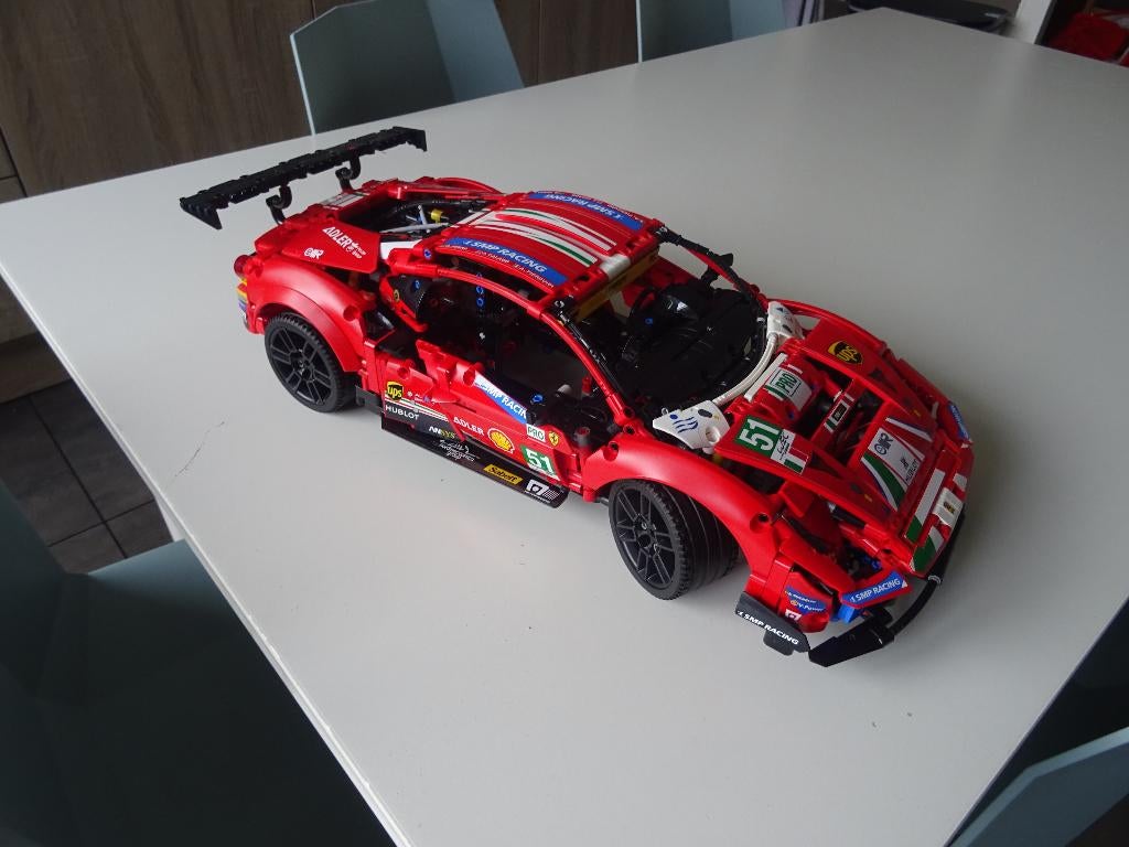technic Lego 42125 Ferrari 488 GTE, Lego, Ophalen of Verzenden, Zo goed als nieuw, Technic