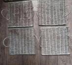4 mooie rieten placemats, Ophalen of Verzenden, Zo goed als nieuw, Bord