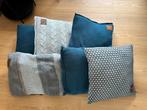 Zes sierkussens van Knitfactory, Ophalen of Verzenden, Gebruikt, Grijs, Vierkant