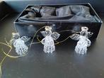 3 glazen engeltjes van 5 cm hoog in doos kersthangers, Ophalen of Verzenden, Nieuw