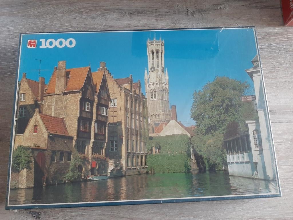 Legpuzzel Brugge België 1000 stukjes, Ophalen of Verzenden, 500 t/m 1500 stukjes, Nieuw, Legpuzzel
