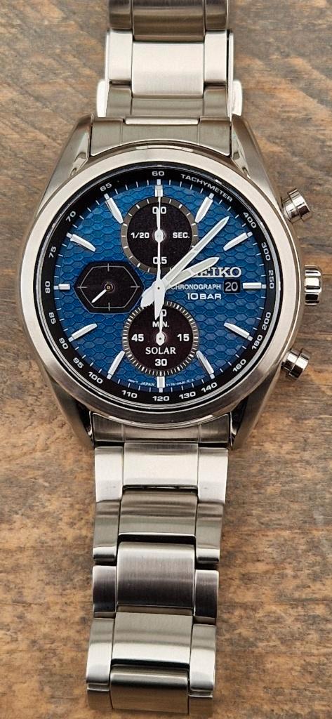 Seiko Solar Chronograph Macchina Sportiva herenhorloge, Sieraden, Tassen en Uiterlijk, Horloges | Heren, Nieuw, Polshorloge, Seiko