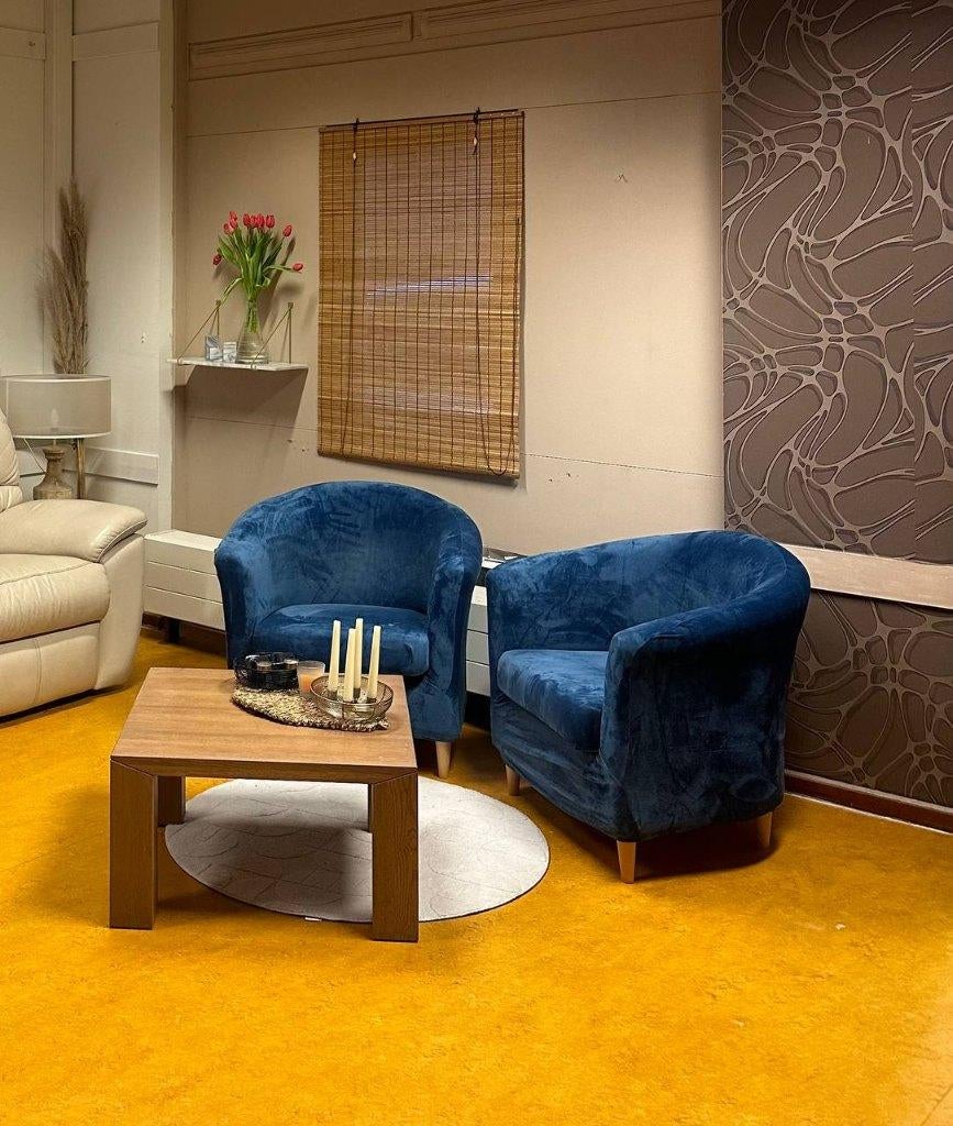 2 fauteuils in hoezen te koop (conditie 10/10), Huis en Inrichting, Fauteuils, Ophalen of Verzenden, Zo goed als nieuw, 75 tot 100 cm