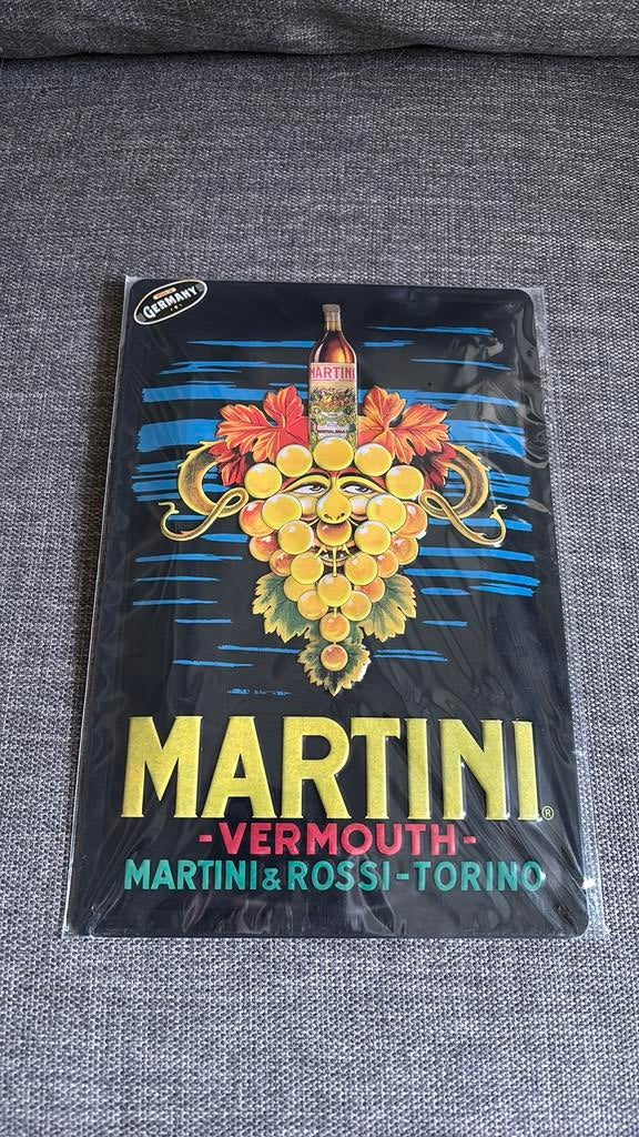Nostalgic Art: Martini Reclamebord 20x30 cm, Verzamelen, Ophalen of Verzenden, Nieuw, Reclamebord