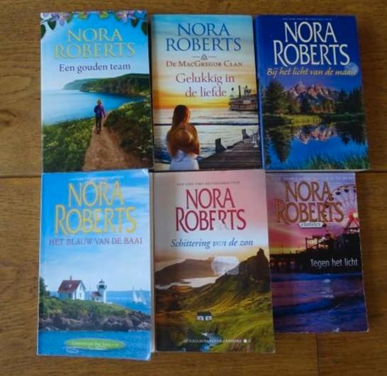 6 x Nora Roberts Harlequin boeken voor € 2,50 per stuk, Boeken, Romans, Zo goed als nieuw, Ophalen of Verzenden