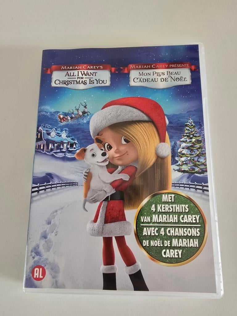 Dvd Mariah Carey All I want for christmas is you, Tekenfilm, Ophalen of Verzenden, Zo goed als nieuw, Alle leeftijden
