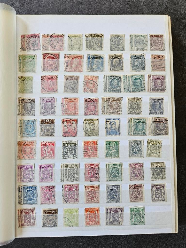 Postzegelalbum met België, Finland en Frankrijk, Ophalen of Verzenden, Buitenland