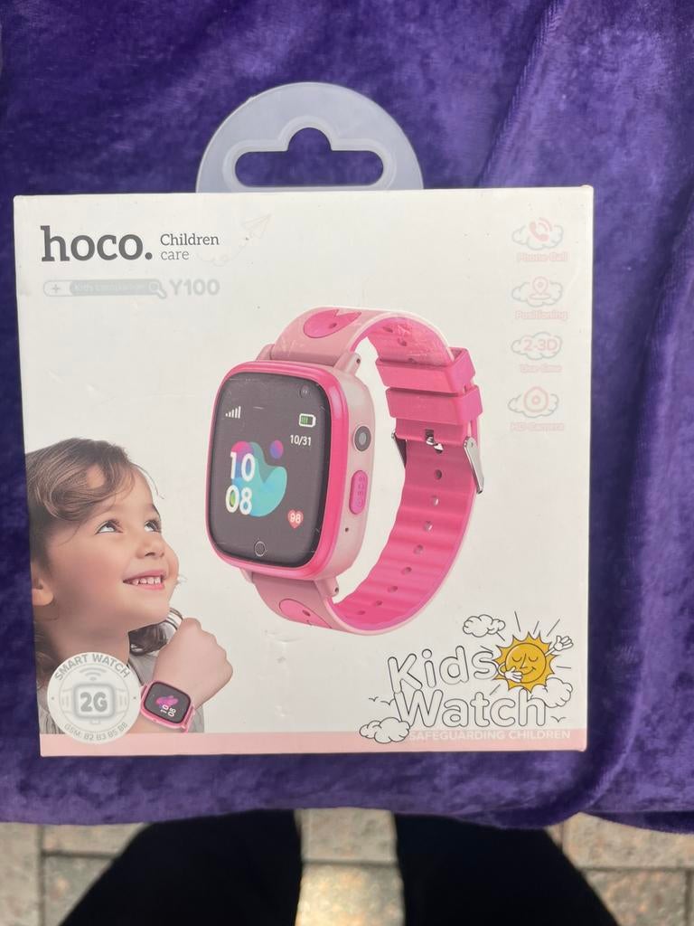 Hoco kids watch, Sieraden, Tassen en Uiterlijk, Horloges | Kinderen, Ophalen of Verzenden, Nieuw, Roze, Meisje