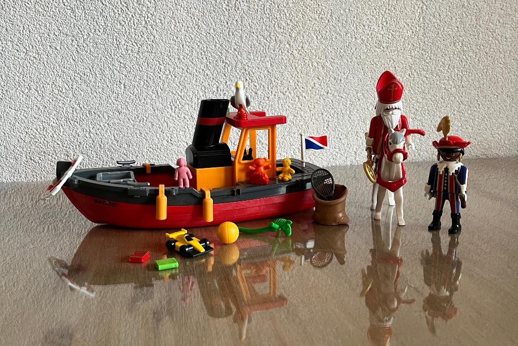 Sinterklaas Playmobil: Sinterklaasboot (5206), Ophalen of Verzenden, Zo goed als nieuw, Complete set