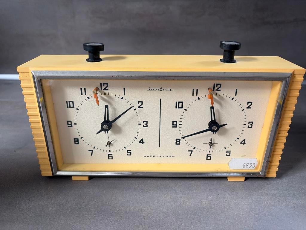 Vintage Jantar schaakklok, Antiek en Kunst, Ophalen of Verzenden
