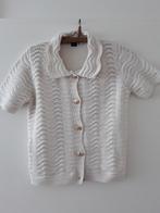 Vestje truitje ecru room M nieuw katoen, Ophalen of Verzenden, Nieuw, Beige, Korte mouw