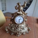 Franse Vergulde Pendule met Vissende Jongen, Verzenden