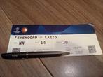 Ticket feyenoord  - lazio, Ophalen of Verzenden, Feyenoord, Overige typen
