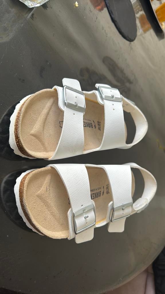 Birkenstock Milano wit maat 39, Ophalen of Verzenden, Zo goed als nieuw, Wit, Sandalen of Muiltjes