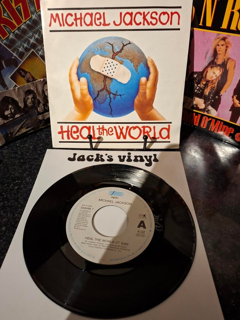 Michael Jackson - Heal the World 7 inch Single 1992, Cd's en Dvd's, Vinyl | Pop, Ophalen of Verzenden, Zo goed als nieuw, 7 inch