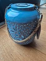 Solar emaille Lantaarn - Sfeervolle Tuinverlichting, Zonne-energie, Minder dan 50 watt, Ophalen of Verzenden, Hanglamp