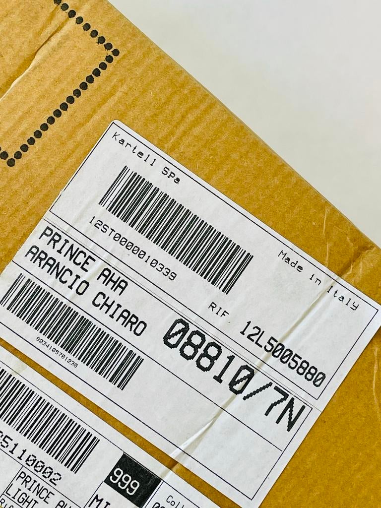 2x Kartell Prince AHA Krukjes/Bijzettafels French Peach, Antiek en Kunst, Ophalen of Verzenden