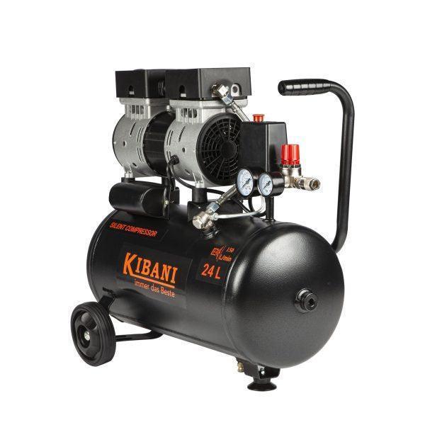 Kibani stille compressor 24 Liter, Doe-het-zelf en Verbouw, Compressors