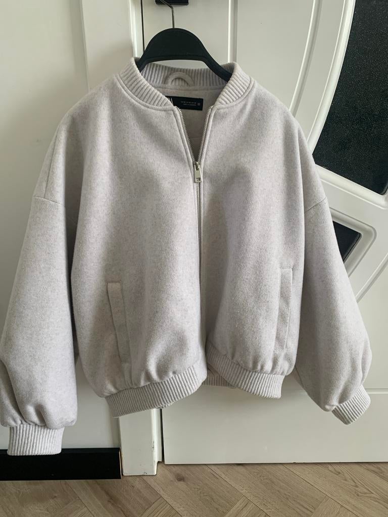 Zara Bomberjack - Zo goed als nieuw, Kleding | Dames, Ophalen, Zo goed als nieuw, Maat 38/40 (M), Beige