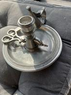 Tinnen kaarsenhouder met snuiter - Maroniani, Made in Italy, Antiek en Kunst, Ophalen of Verzenden, Overige materialen