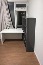 IKEA Kast Antraciet 16 Vakken met Bureaublad, Huis en Inrichting, Bureaus, Ophalen, Gebruikt, Bureau