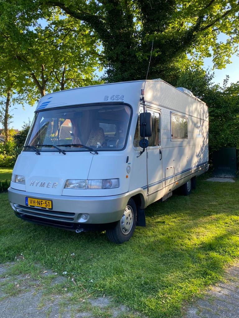 Hymer 654, 6 persoons camper, Caravans en Kamperen, Integraal, Fiat, Particulier, Hymer