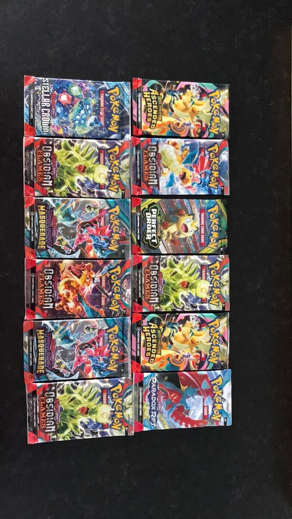 Pokemon pakjes zelf samen gesteld 12 kaarten, Ophalen of Verzenden, Nieuw, Meerdere kaarten