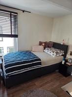 Stevig Eenpersoonsbed met opbergruimte en matras, Ophalen, 90 cm, Eenpersoons, Zo goed als nieuw