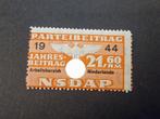 Contributiezegel NSDAP Nederland

2e wereldoorlog 1944, Verzamelen, Militaria | Tweede Wereldoorlog, Ophalen of Verzenden, Nederland