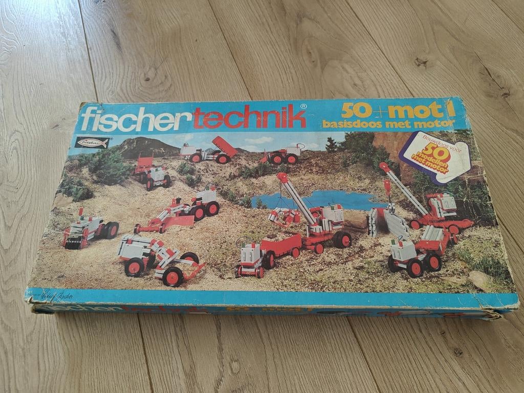 Fischertechnik 50 mot1 basisdoos met motor, Ophalen of Verzenden, Gebruikt, Bouwen, Met licht