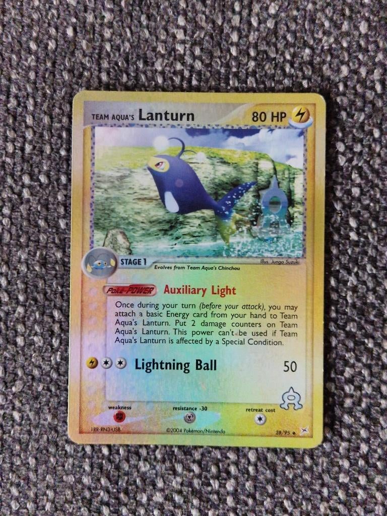 Pokémon #28/95 Lanturn – LP – Alleen Bieden, Ophalen of Verzenden, Gebruikt, Losse kaart, Foil