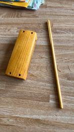 handpercussie: woodblock + klopper /drum en percussie, Muziek en Instrumenten, Percussie, Ophalen of Verzenden, Zo goed als nieuw