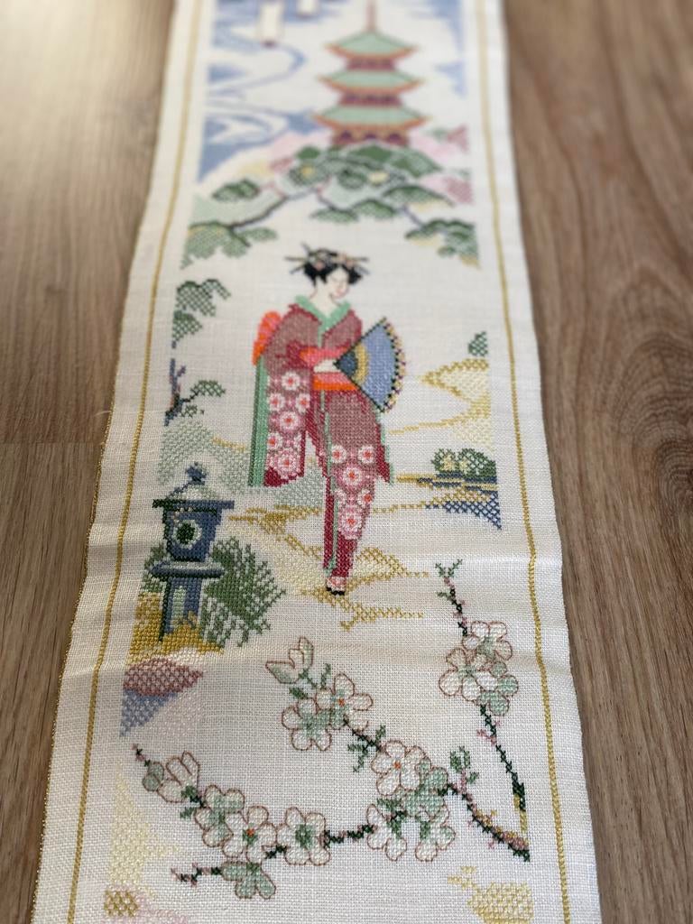 Vintage Japanse schellekoord 108x16 cm, Ophalen of Verzenden, Zo goed als nieuw