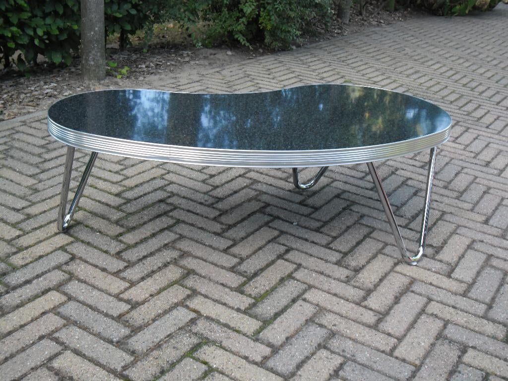 Bel Air boomerang salontafel / bijzet tafel fifties sixties, Ophalen, 100 tot 150 cm, 50 tot 100 cm, Zo goed als nieuw