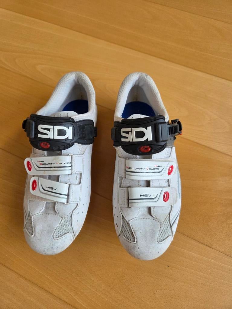 Sidi wielerschoenen carbon wit maat 43, Sport en Fitness, Wielrennen, Ophalen of Verzenden, Zo goed als nieuw, Schoenen