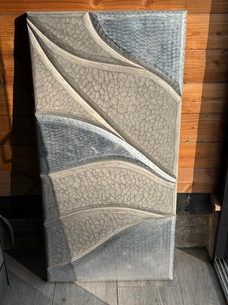 Ptmd zwaar schilderij metal look - Uniek wanddecoratie, 50 tot 75 cm, Nieuw, Ophalen of Verzenden, Schilderij