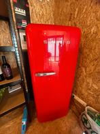 Rode Smeg Koelkast in goede staat! FAB28RRD5, Ophalen, Gebruikt, 60 cm of meer, 100 tot 150 liter