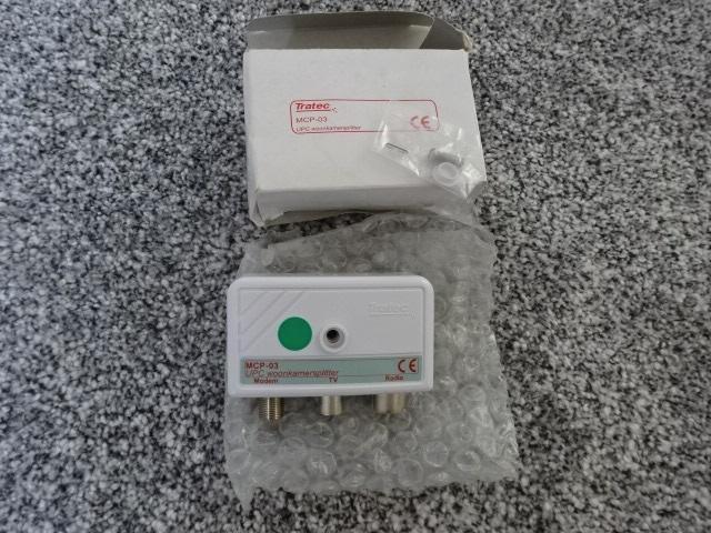 Woonkamersplitter voor kabelmodem/TV/radio - MCP03 / NIEUW, Audio, Tv en Foto, Audiokabels en Televisiekabels, Nieuw, Coaxiale kabel