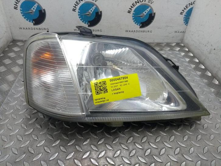 DACIA LOGAN LOGAN MCV  [R_HEADLAMP] 2007, Auto-onderdelen, Verlichting, Gebruikt, ARN erkend, Stiba lid, Erkend duurzaam, Ophalen of Verzenden