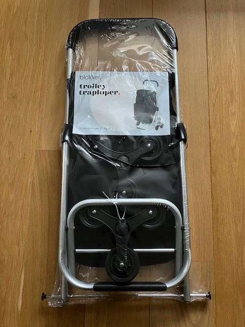 Boodschappentas Traploper, Sieraden, Tassen en Uiterlijk, Tassen | Damestassen, Nieuw, Shopper, Zwart, Ophalen