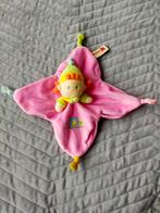 Nicotoy knuffeldoekje Roze Meisje met rammeltje, Ophalen of Verzenden, Zo goed als nieuw, Overige typen