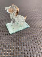 Glazen Hondenbeeldje (Swarovski?), Ophalen, Zo goed als nieuw, Overige materialen, Dierenbeeld